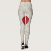 Leggings mit niedlichem Herzschlag (Rückseite)