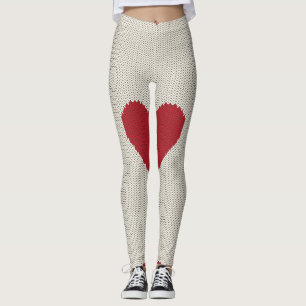 Leggings mit niedlichem Herzschlag