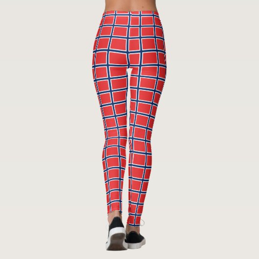 Leggings mit norwegischer Flagge (Rückseite)