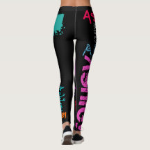 Leggings mit personalisierter Wiederholung von 6 B