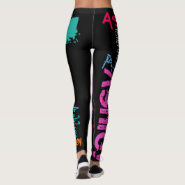 Leggings mit personalisierter Wiederholung von 6 B