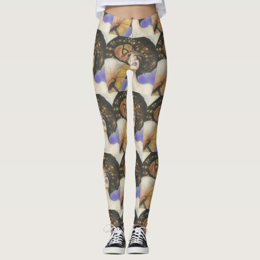 Leggings mit Pilzbraun-Ton (Vorderseite)