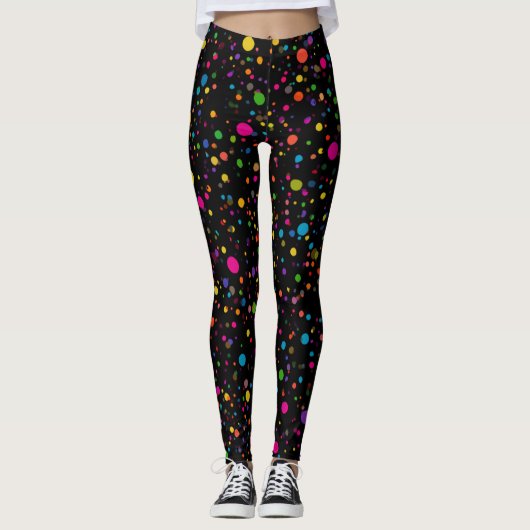 Leggings mit Punktenmuster (Vorderseite)