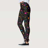Leggings mit Punktenmuster (Links)