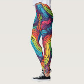 Leggings mit Rainbow-Farbmustern (Links)
