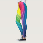Leggings mit Regenbogen farbenfroh Swirl Yoga Pant (Links)