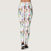 Leggings mit Regenbogenfisten. (Rückseite)