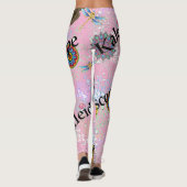 Leggings mit rosa Bonbons (Rückseite)