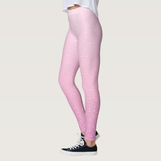 Leggings mit rosa Champagner-Spaß (Links)