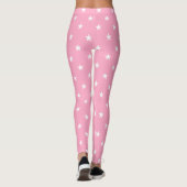 Leggings mit rosa großen Sternen (Rückseite)