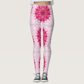 Leggings mit rosa-hübscher Kunst (Vorderseite)