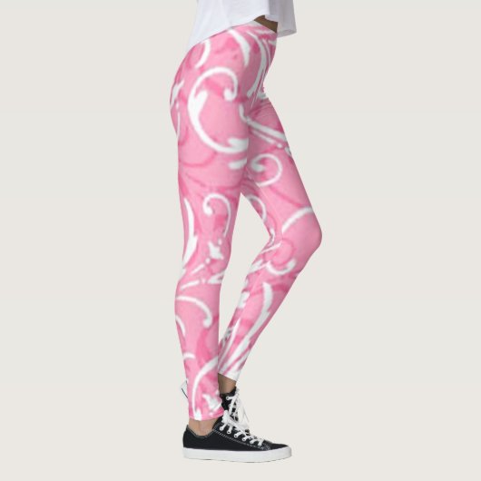 Leggings mit rosa Swirt (Rechts)