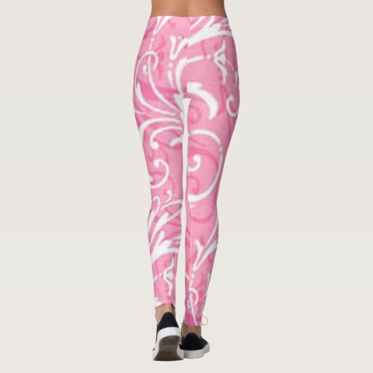 Leggings mit rosa Swirt (Rückseite)