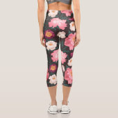 Leggings mit rosa und roten Blume (Rückseite)
