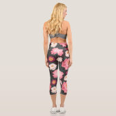 Leggings mit rosa und roten Blume (Rückseite)