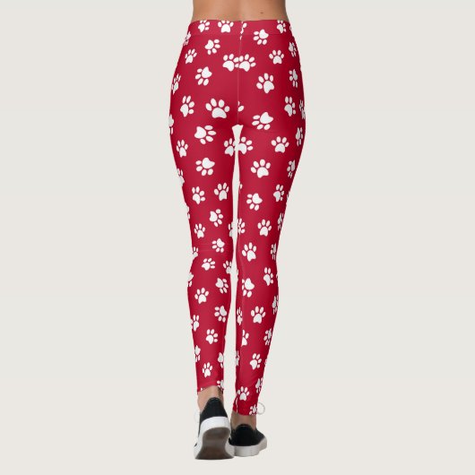 Leggings mit Rot und Weiß (Rückseite)