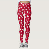 Leggings mit Rot und Weiß (Vorderseite)