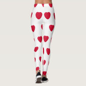 Leggings mit rotem Herz Muster
