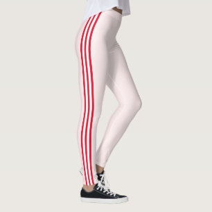 Leggings mit roten Streifen oder Farben