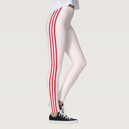 Leggings mit roten Streifen oder Farben (Rechts)