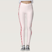 Leggings mit roten Streifen oder Farben (Vorderseite)
