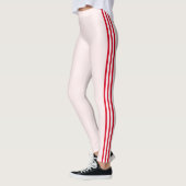 Leggings mit roten Streifen oder Farben (Links)