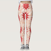 Leggings mit roter Herzkunst (Vorderseite)