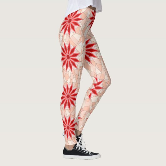 Leggings mit roter Herzkunst (Rechts)
