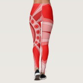 Leggings mit roter Herzkunst (Rückseite)