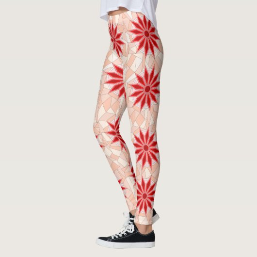 Leggings mit roter Herzkunst (Links)