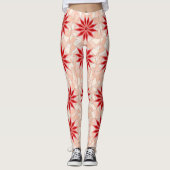 Leggings mit roter Herzkunst (Vorderseite)