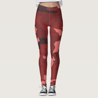 Leggings mit roter Tarnung