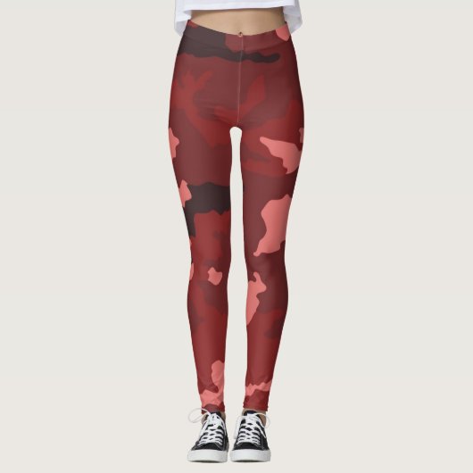 Leggings mit roter Tarnung (Vorderseite)