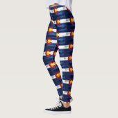 Leggings mit rustikaler Holzflagge (Links)