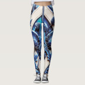 Leggings mit schottischem Thistles-Design (Vorderseite)