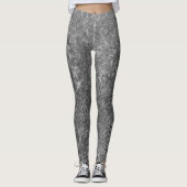 Leggings mit schwarzem und grauem Marmor (Vorderseite)