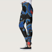 LEGGINGS MIT SCHWARZEN UND JAPANISCHEN WELLEN (Links)