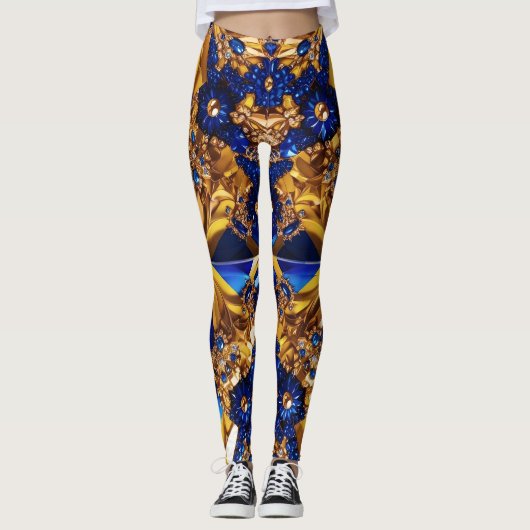 Leggings mit schwedischer Farbgestaltung (Vorderseite)