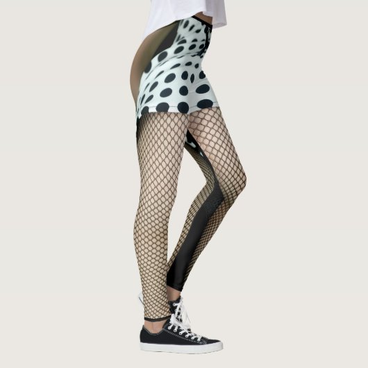 Leggings mit sexy Fishnetentwurf (Rechts)