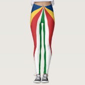 Leggings mit seychellischer Farbgestaltung (Vorderseite)