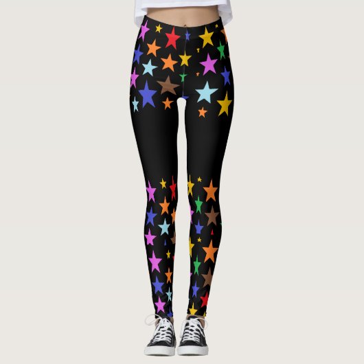 Leggings mit Sternen für Qualitätsarbeit (Vorderseite)