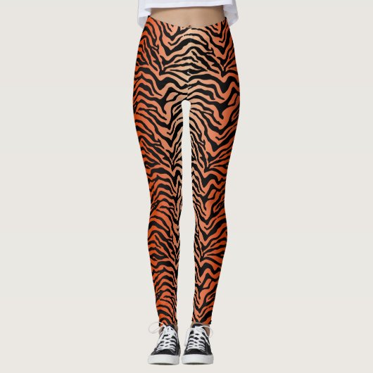 Leggings mit Tigerstreifen (Vorderseite)
