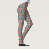 Leggings mit tropischen Flora-Mustern (Rechts)