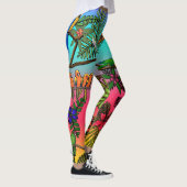 Leggings mit tropischen Vögeln (Rechts)