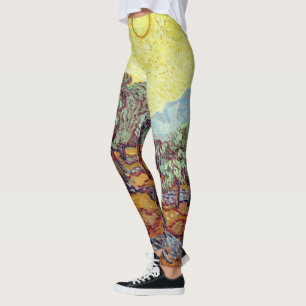 Leggings mit Van Gogh's "Olivenbäumen"