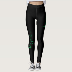 Leggings mit Veganer Unterschrift