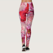 Leggings mit vielen Rosen (Rückseite)