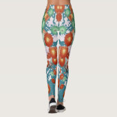 Leggings mit Vintager Blüte "Ratti_Creative_Arts" (Rückseite)