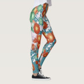 Leggings mit Vintager Blüte "Ratti_Creative_Arts" (Rechts)