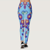 Leggings mit Vintager Blüte "Ratti_Creative_Arts" (Rückseite)
